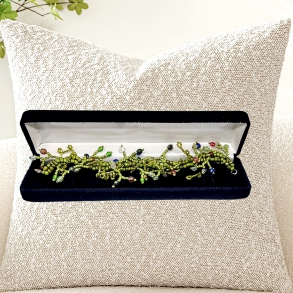 Unique Handmade Bracelet with Genuine Jadeite, Crystals, & Many More Charms - Picture 6 of 6